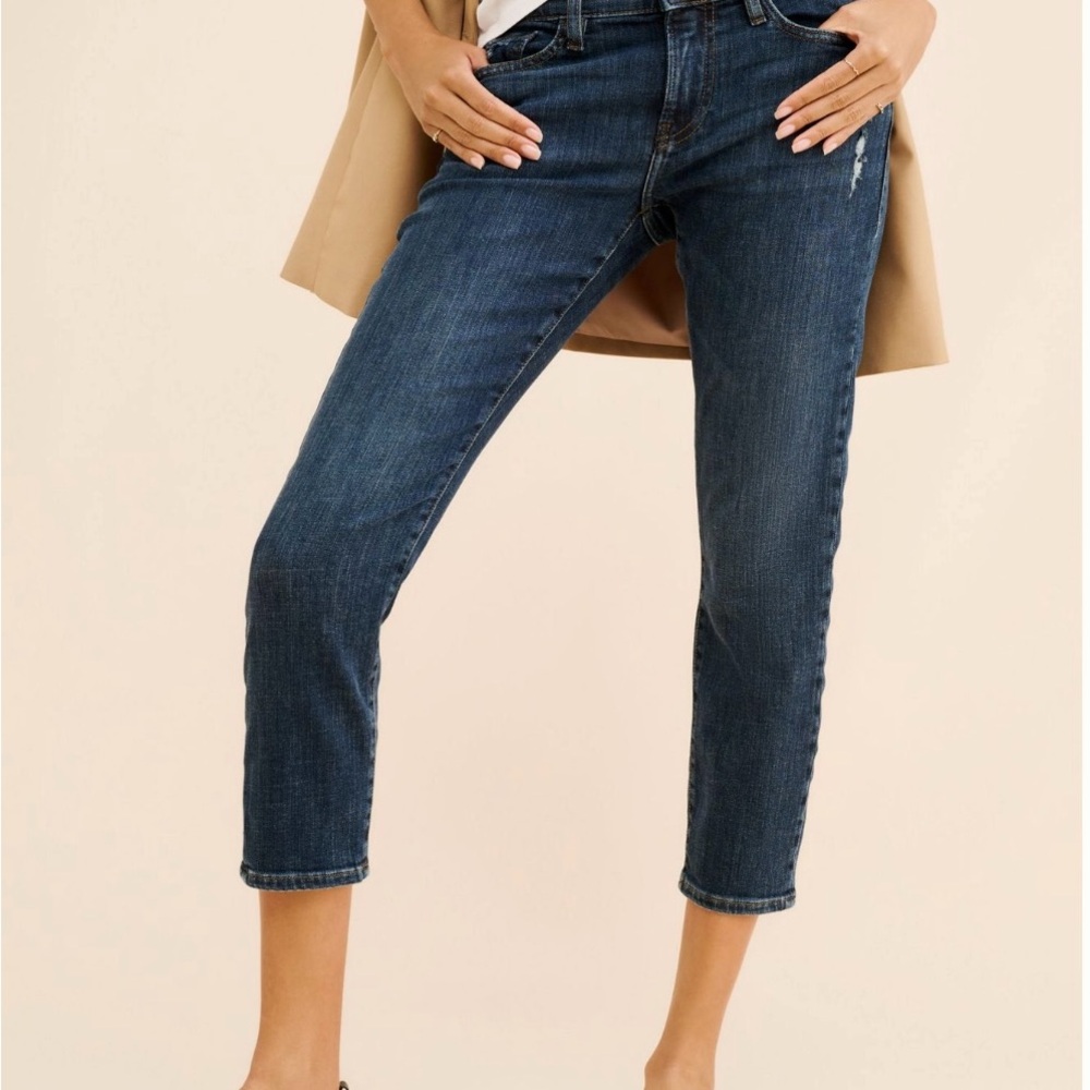 Frame Le Garçon cropped Dark Wash Jeans